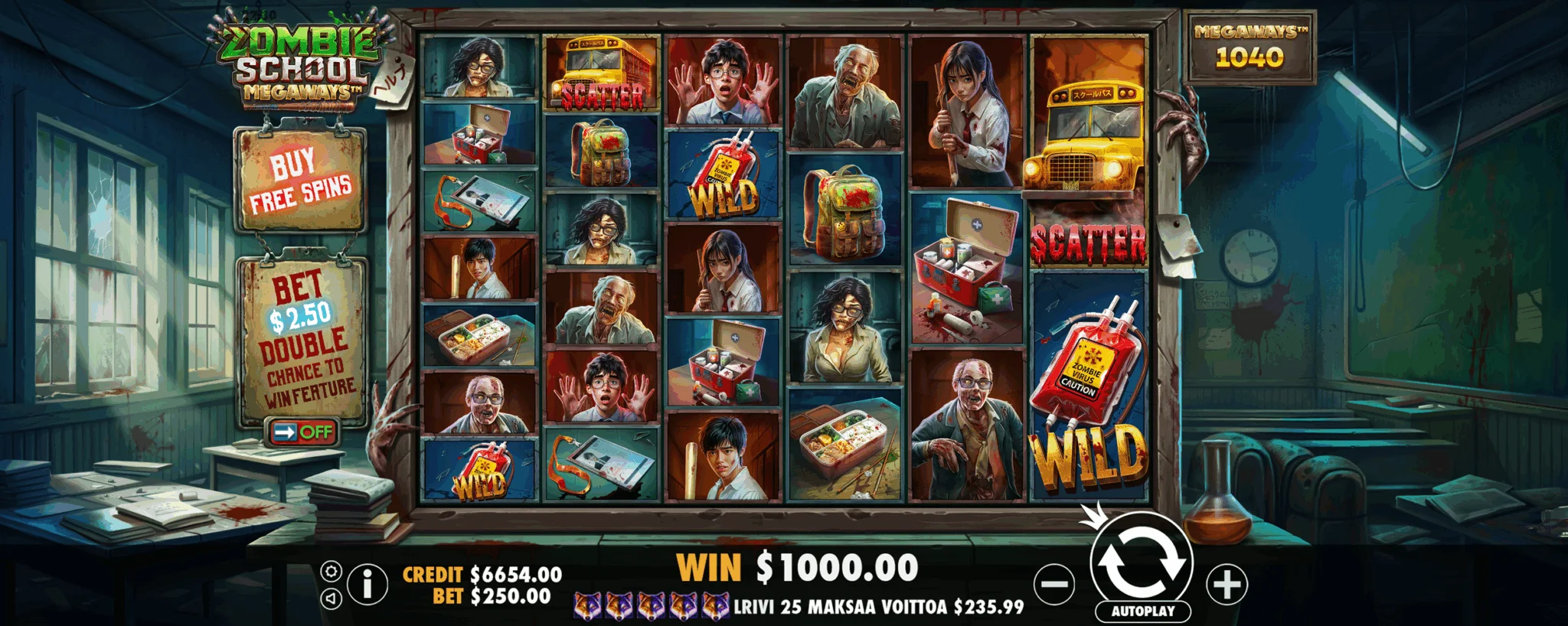 Zombie School Megaways Slot